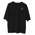Camiseta Cristã Oversized - Sejam Santos | Preta