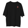 Camiseta Cristã Oversized - Sejam Santos | Preta