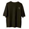 Camiseta Cristã Oversized - Vivo pela fé | Ocre