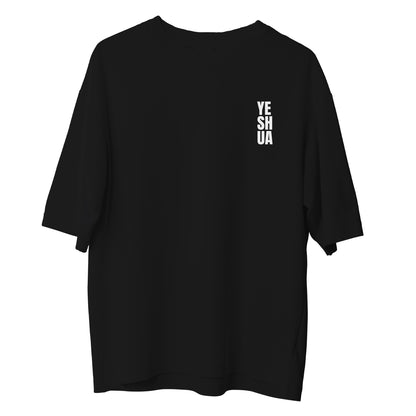 Camiseta Cristã Oversized - Yeshua | Preta