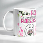 Kit Floresce com Amor | Caneca - Mãe é a flor e com ela tudo floresce + Livreto Nova Criatura