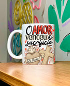 Kit Amor que Redime - Caneca - O amor Venceu o Sacrificio + Livreto Livreto Nova Criatura