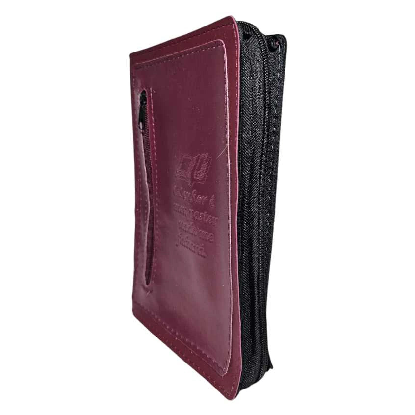 CAPA  ZIPER COM BOLSO TM G VINHO