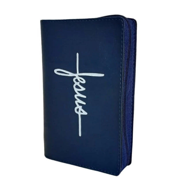 CAPA  ZIPER NORMAL TM G /JESUS AZUL