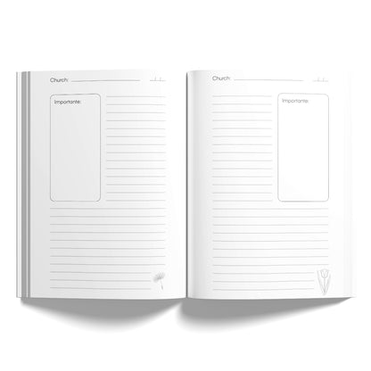 Church Notes - Marrom Quadriculada