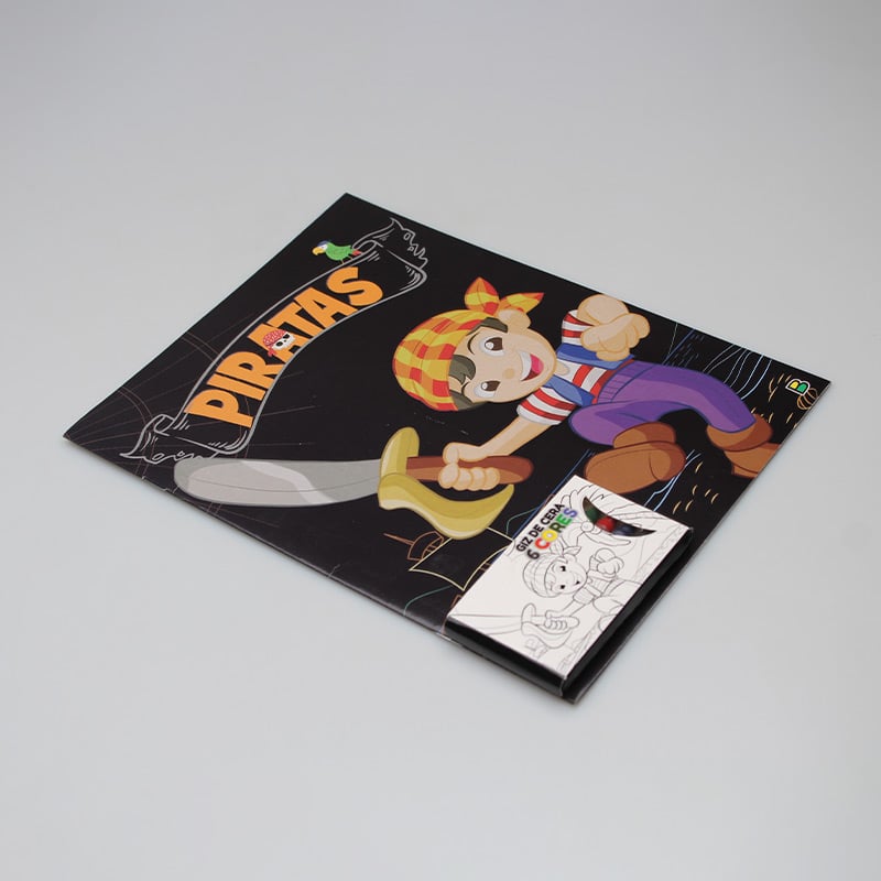 Colorir Com Giz de Cera | Piratas | Brasileitura