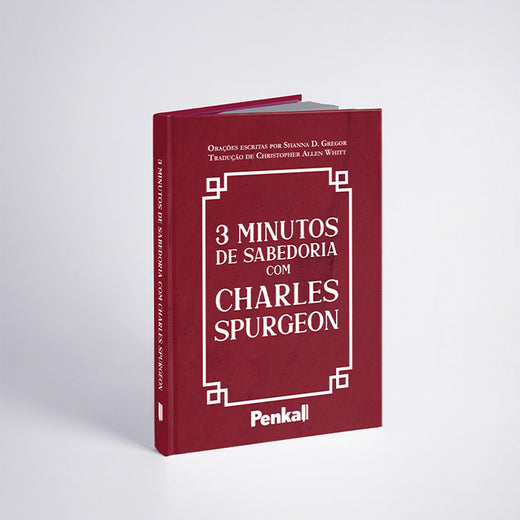 Devocional 3 Minutos de Sabedoria | Charles Spurgeon | Vermelho | Luxo