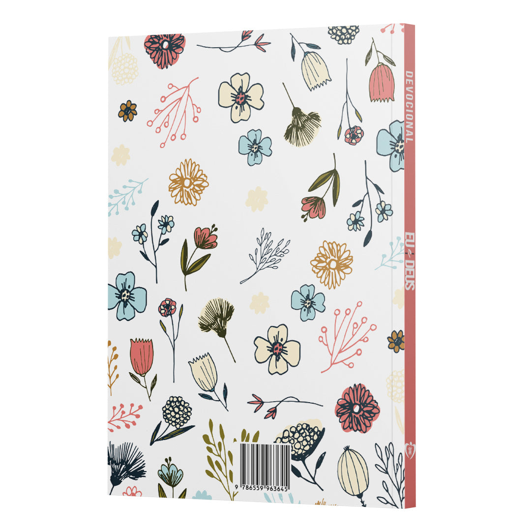 Devocional Eu e Deus | Flowers Branca | Livro de Oração