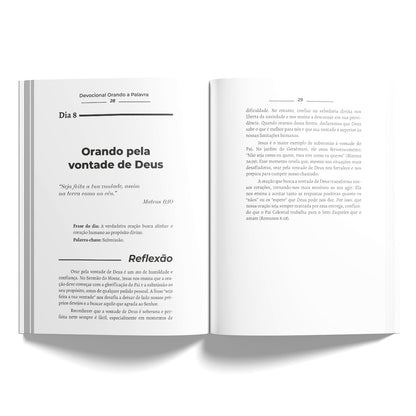 Devocional Orando a Palavra - O poder da oração alinhado à Palavra de Deus