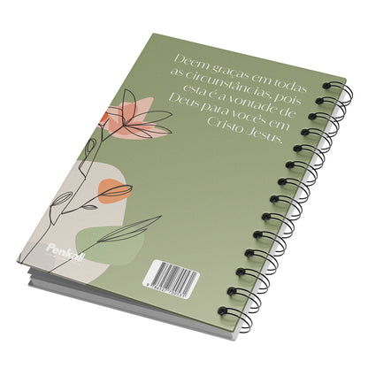 Diário de Oração - Flor Aquarela verde