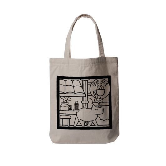 Ecobag - A Vida é Melhor com Café e Capivara