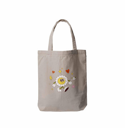 Kit Ecobag + Camiseta Feminina - Margarida | Branca