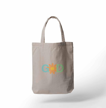 Kit Ecobag + Camiseta Feminina - God | Branca