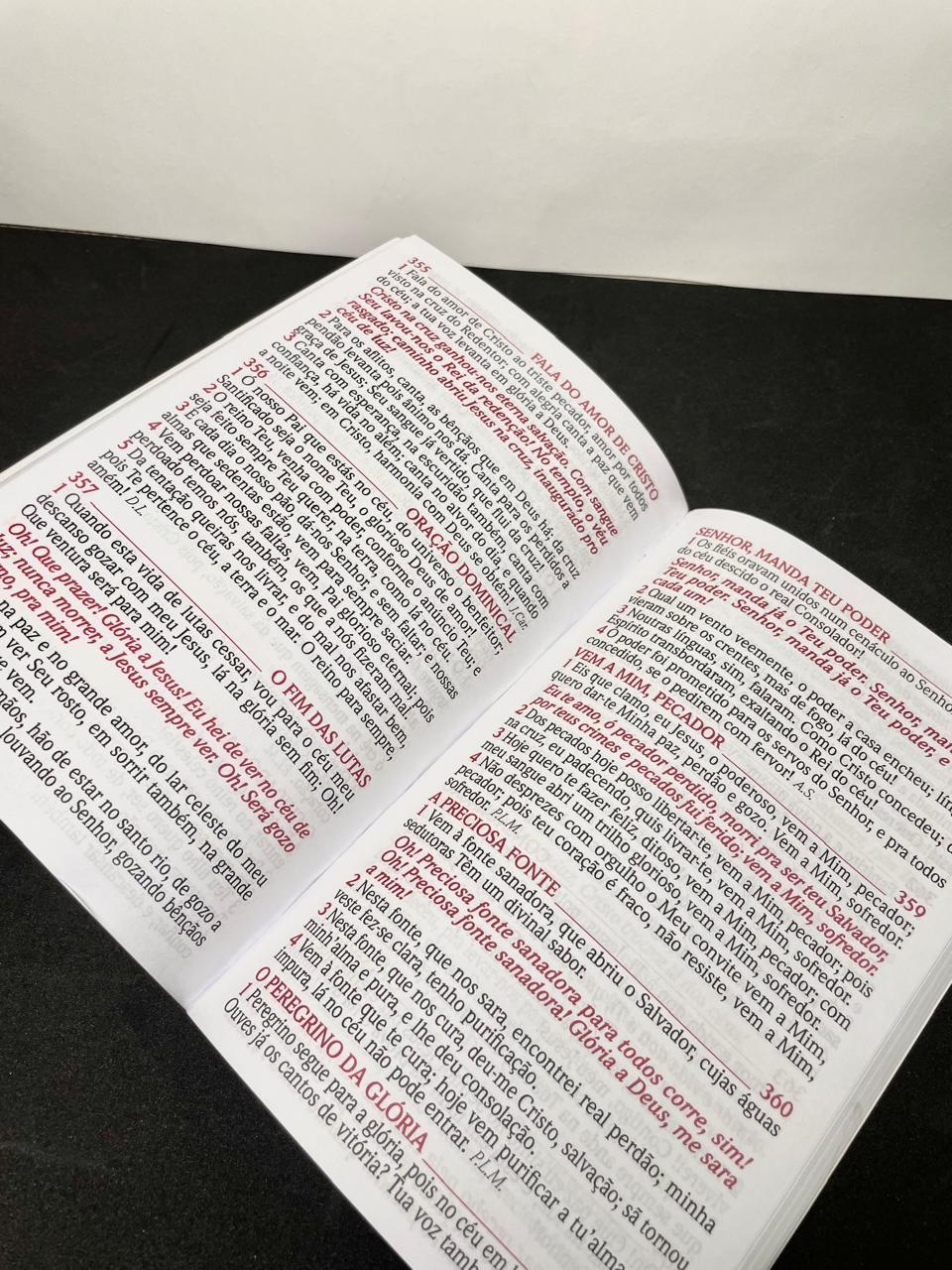 Harpa Avivada e Corinhos | Letra Hiper Gigante | Capa Brochura | Fé Branca