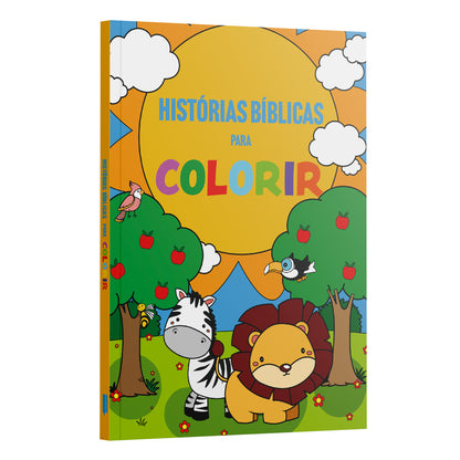 Histórias Bíblicas Para Colorir - Capa Animaizinhos De Deus