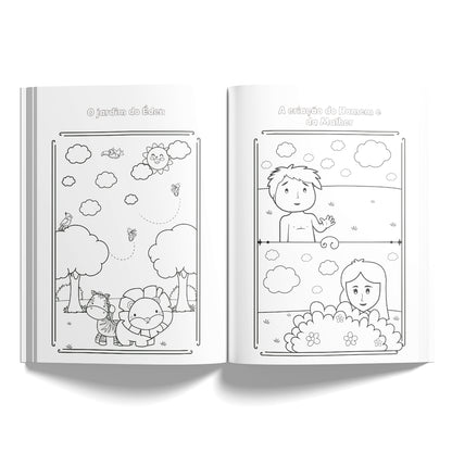 Histórias Bíblicas Para Colorir - Capa Animaizinhos De Deus