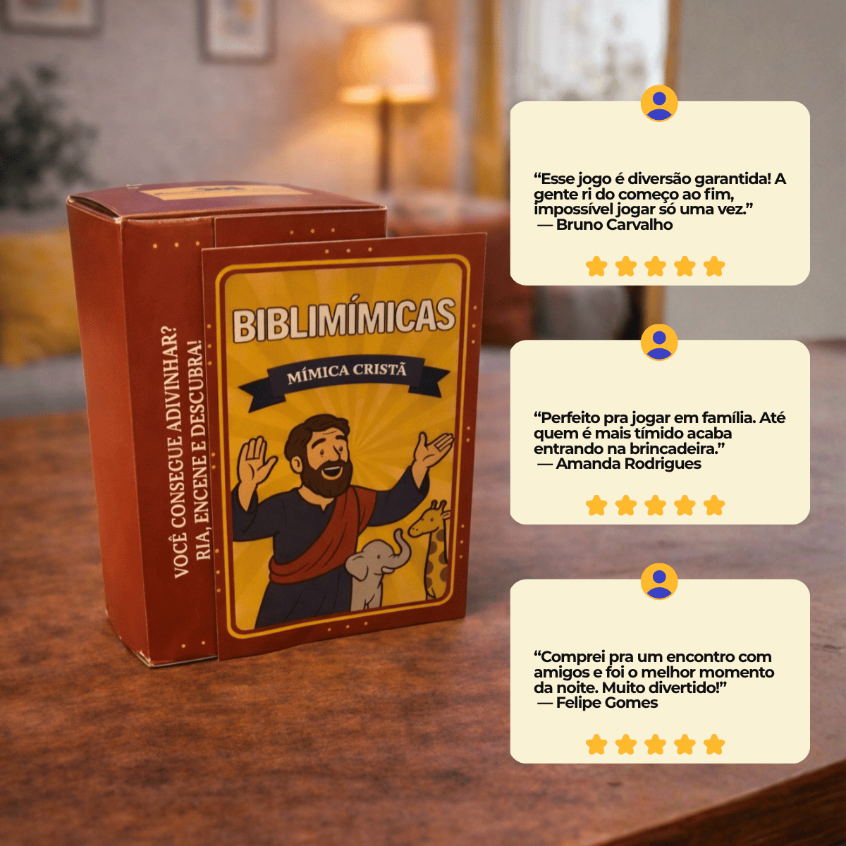 Jogo Bíblico de Cartas | Bíblimimícas - Penkal