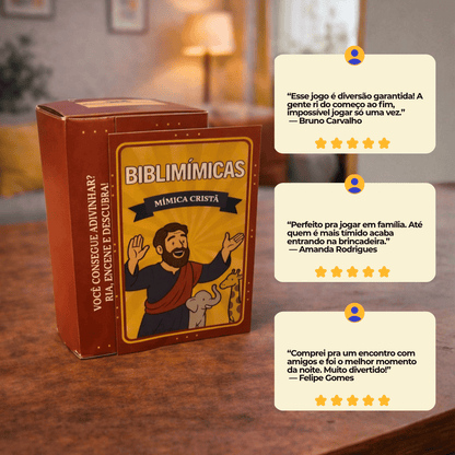 Jogo Bíblico de Cartas | Bíblimimícas - Penkal