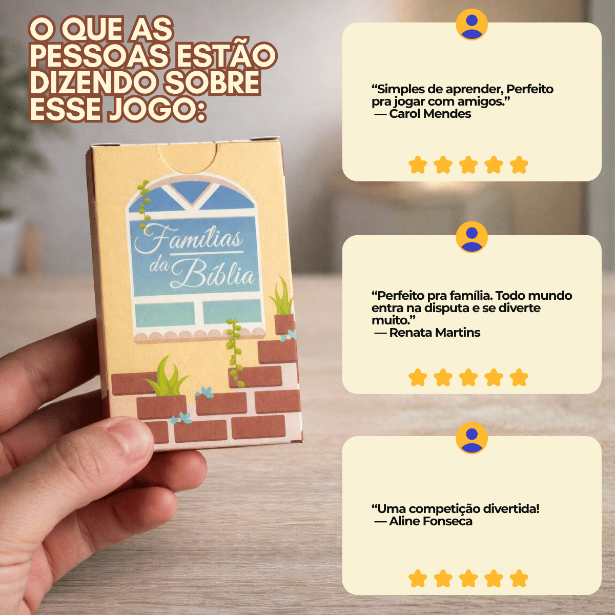 Jogo Bíblico de Cartas | Famílias da Bíblia - Penkal
