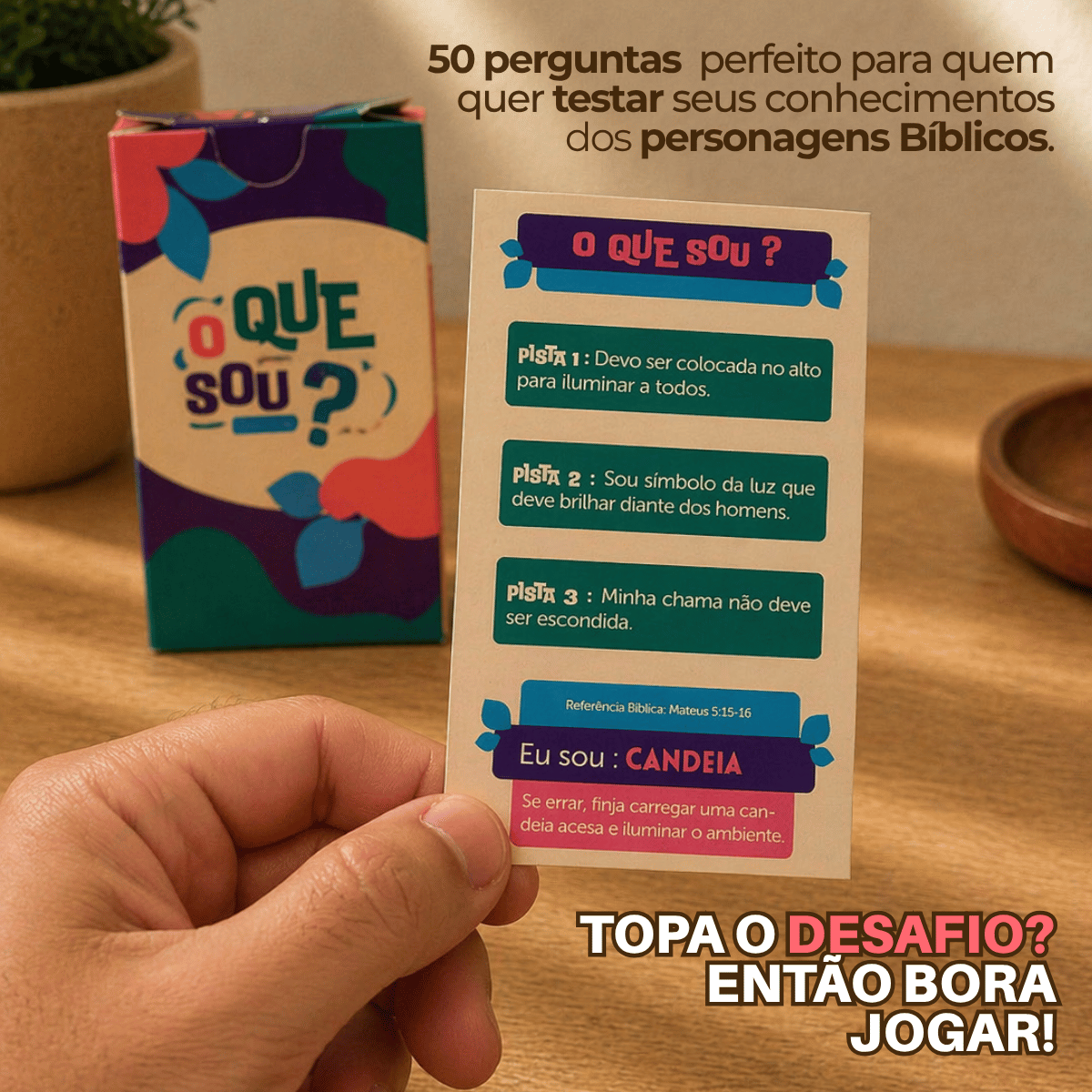 Jogo Bíblico de Cartas | O Que Sou - Penkal