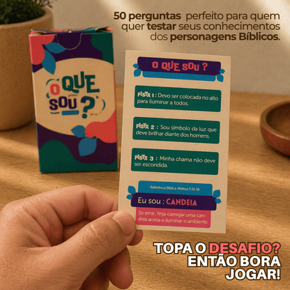 Jogo Bíblico de Cartas | O Que Sou - Penkal