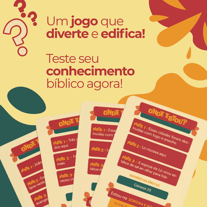 Jogo Bíblico de Cartas | Onde Estou? - Penkal