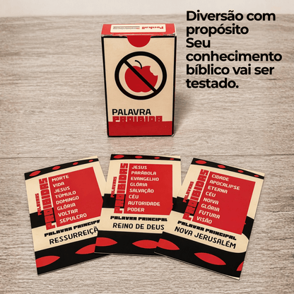 Jogo Bíblico de Cartas | Palavra Bíblica Proibida - Penkal