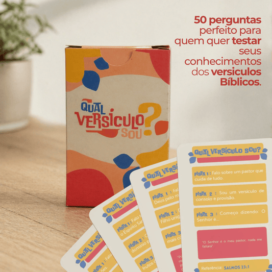 Jogo Bíblico de Cartas | Qual Versículo Sou - Penkal