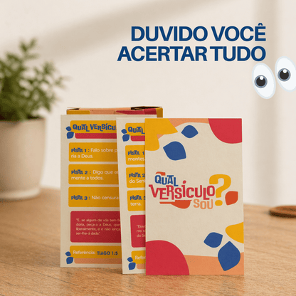 Jogo Bíblico de Cartas | Qual Versículo Sou - Penkal