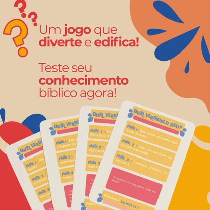 Jogo Bíblico de Cartas | Qual Versículo Sou - Penkal