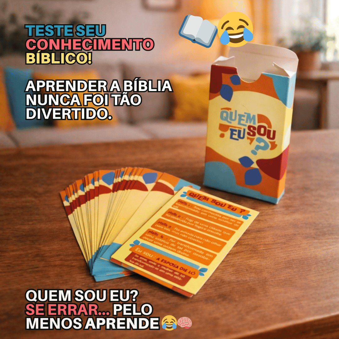 Jogo Bíblico de Cartas | Quem Sou Eu - Penkal