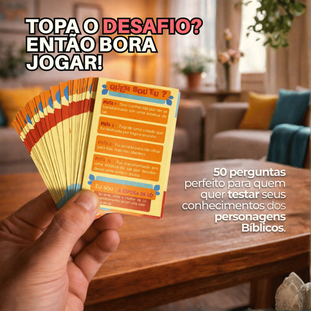 Jogo Bíblico de Cartas | Quem Sou Eu - Penkal