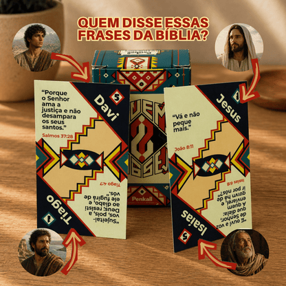 Jogo Bíblico -Quem Disse?  - Penkal - 100 cartas