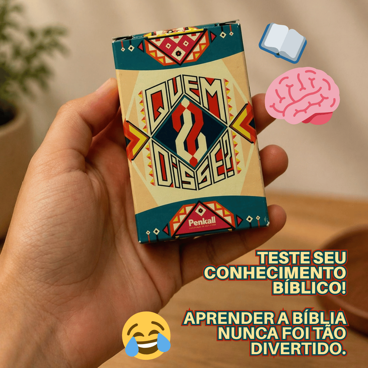Jogo Bíblico -Quem Disse?  - Penkal - 100 cartas