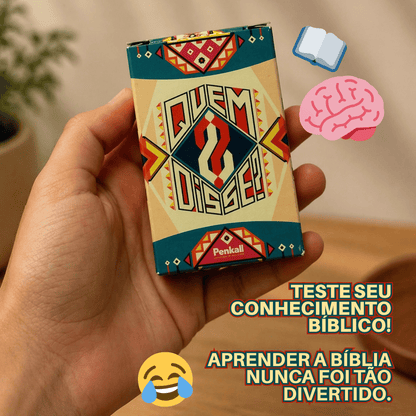 Jogo Bíblico -Quem Disse?  - Penkal - 100 cartas