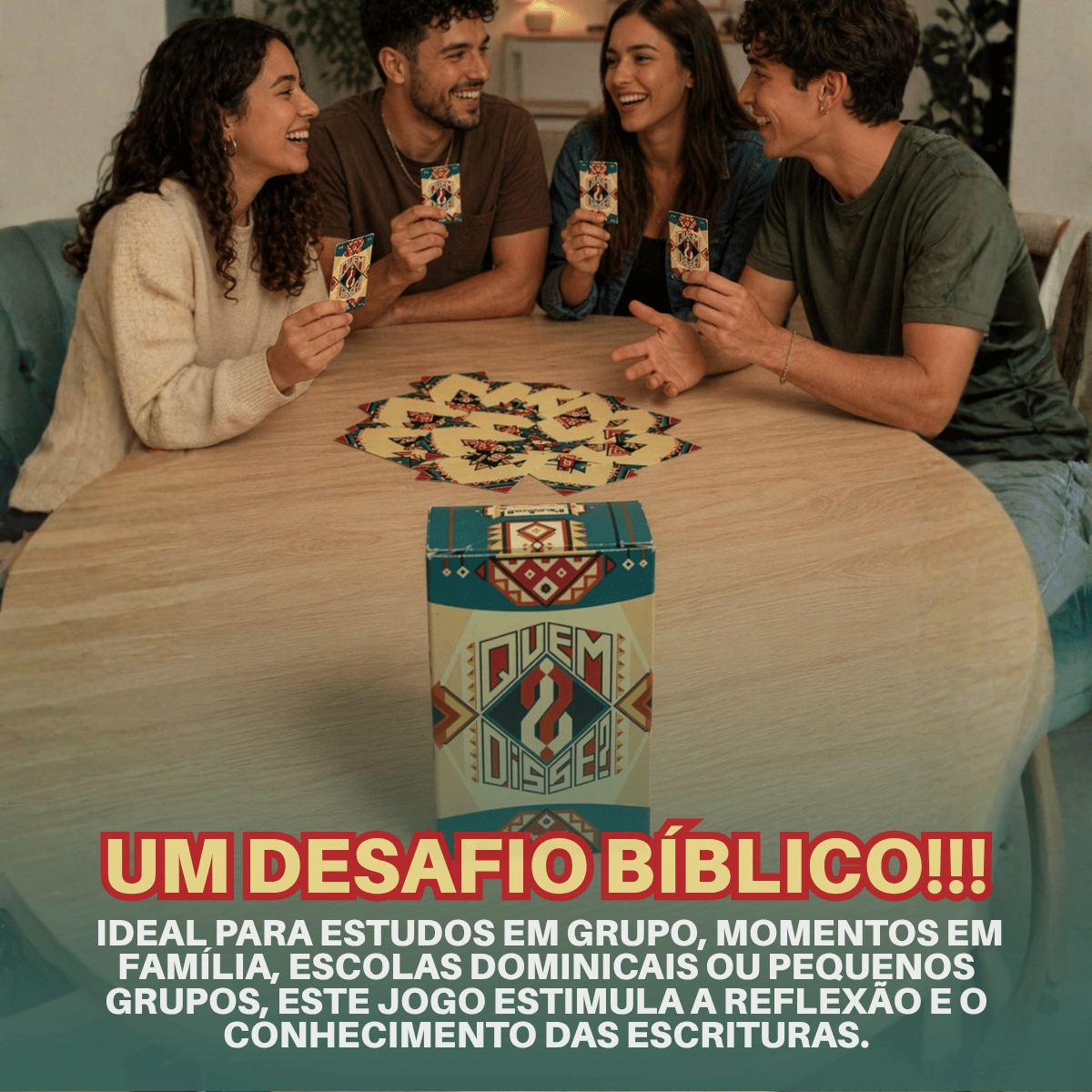 Jogo Bíblico -Quem Disse?  - Penkal - 100 cartas