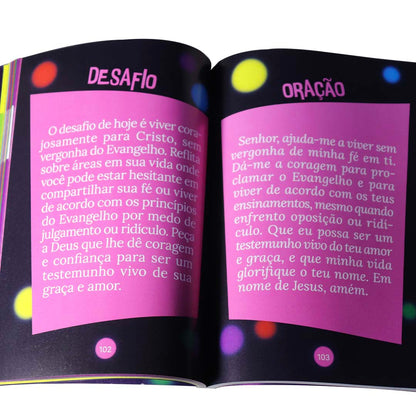 Kit 100 UN | Devocional | 40 Dias Com Divertidamente | Uma Jornada Bíblica Através Das Emoções | Penkal | Português