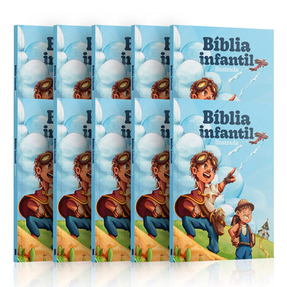 Kit 10 Bíblias Infantis - Mensageiros