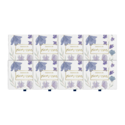 Kit 10 Caixinhas de Promessas | Flores Roxa