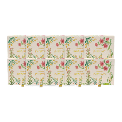 Kit 10 Caixinhas de Promessas | Flores Verde
