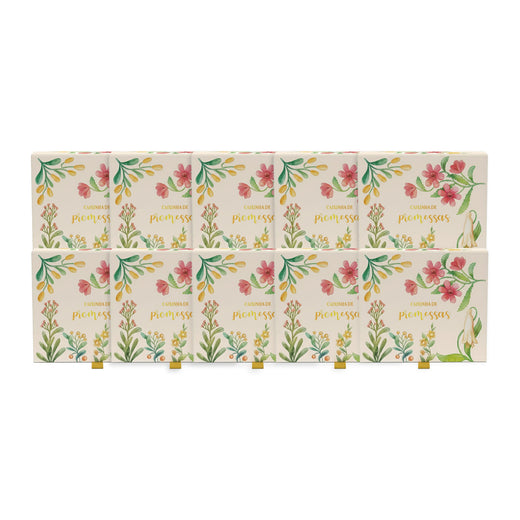 Kit 10 Caixinhas de Promessas | Flores Verde