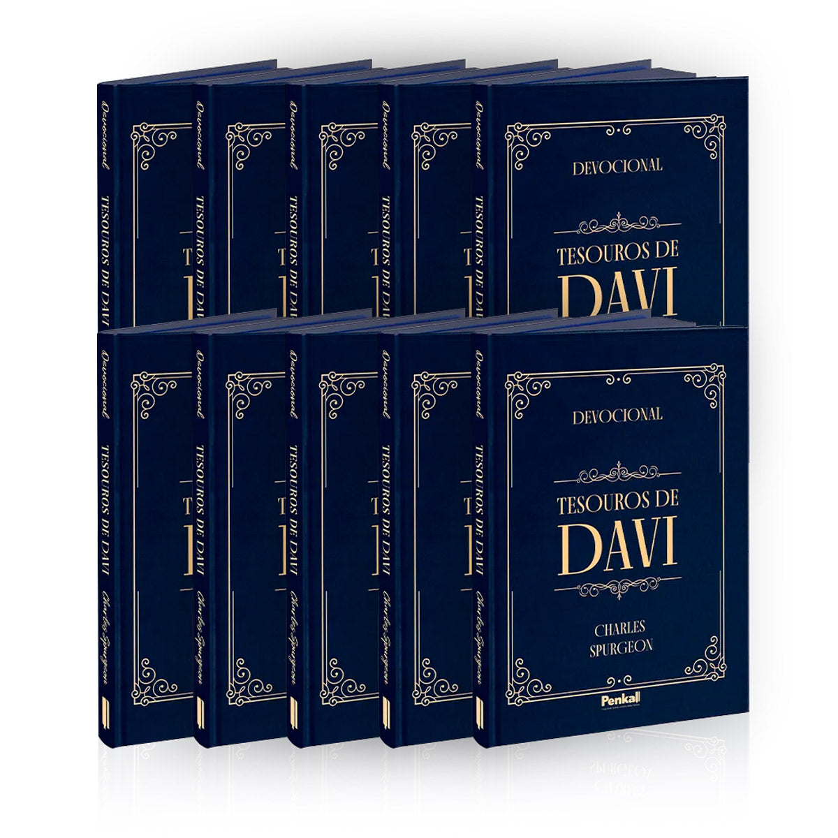 Kit 10 Devocional |  Tesouros De Davi |Ornamento Azul