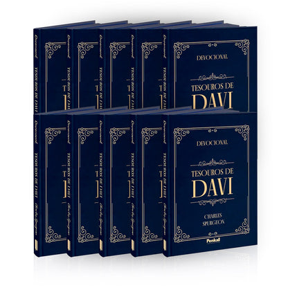 Kit 10 Devocional |  Tesouros De Davi |Ornamento Azul