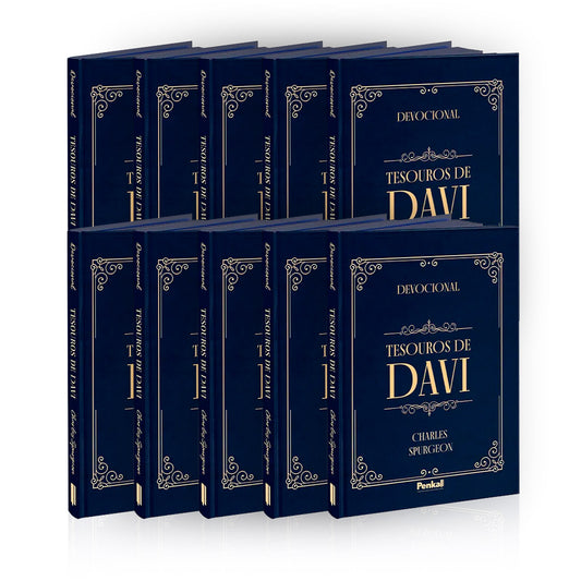 Kit 10 Devocional |  Tesouros De Davi |Ornamento Azul