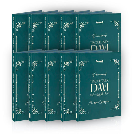 Kit 10 Devocional |  Tesouros De Davi | Ornamento Verde