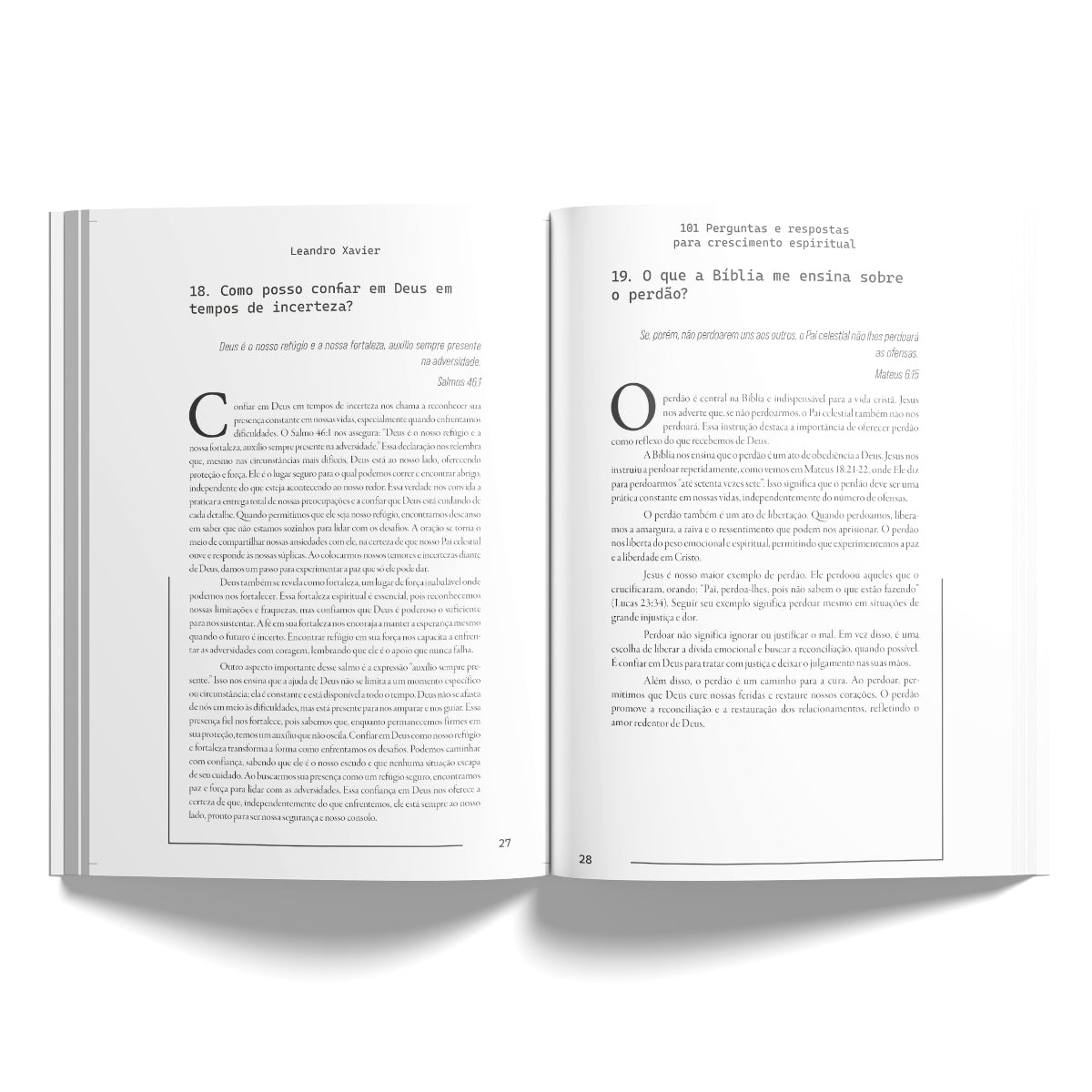 Kit 10 livros - 101 perguntas e respostas para o crescimento espiritual | Leonardo Xavier