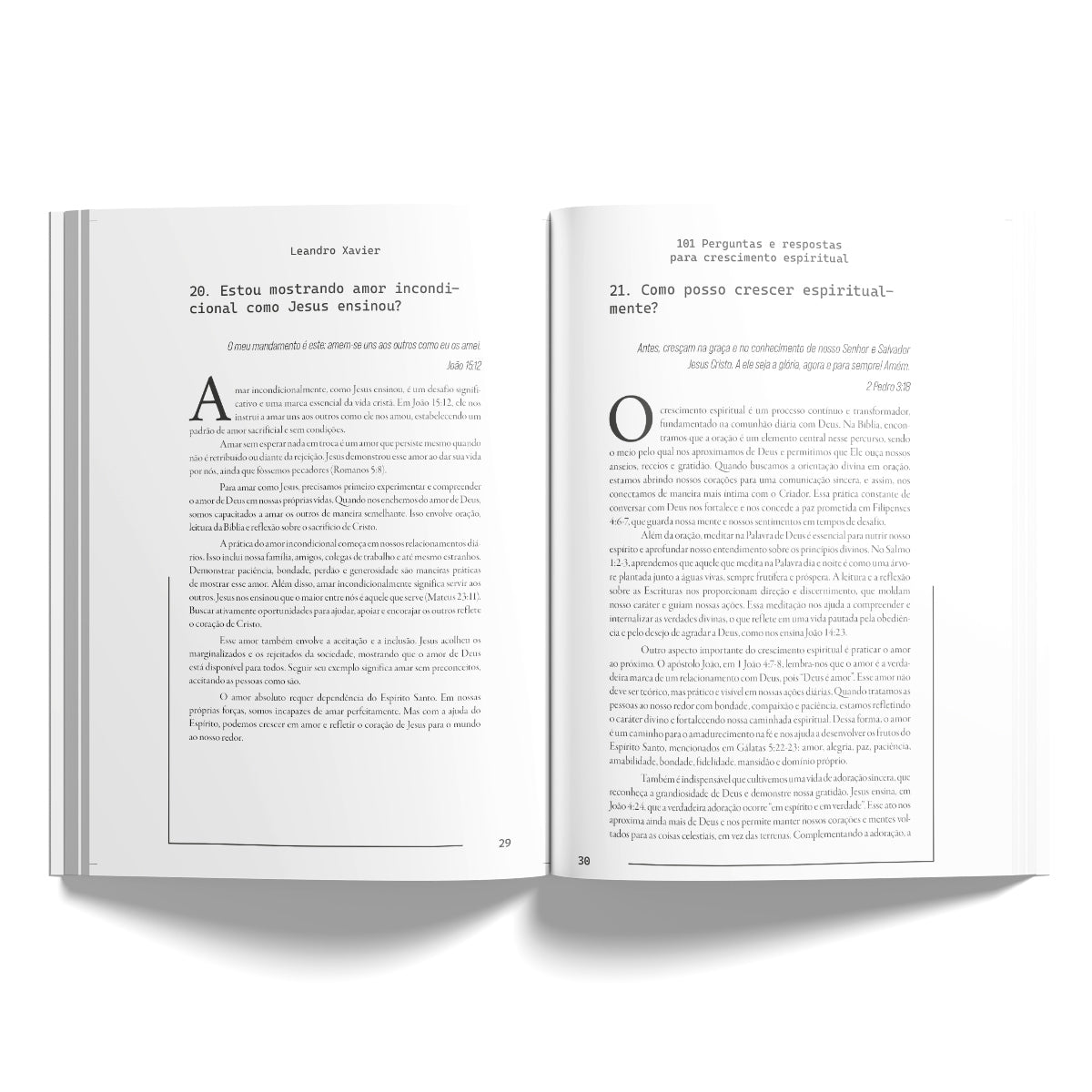 Kit 10 livros - 101 perguntas e respostas para o crescimento espiritual | Leonardo Xavier