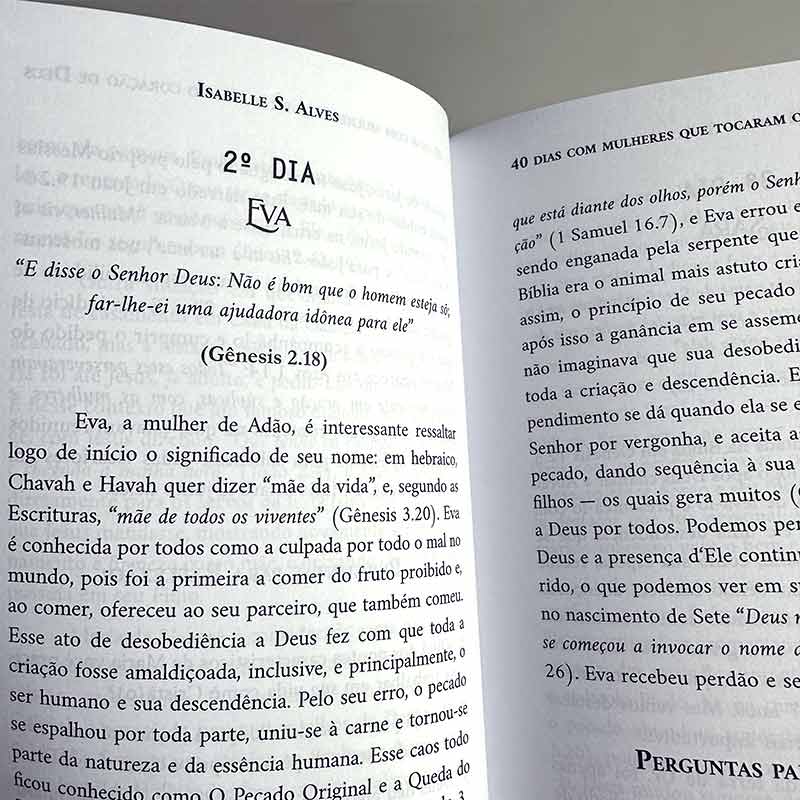 Kit 10 Livros | 40 Dias com Mulheres que Tocaram o Coração de Deus | Isabelle S. Alves