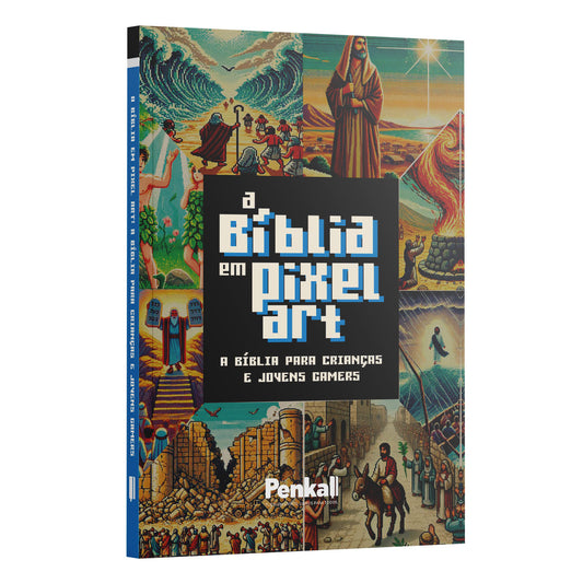Kit 10 livros - A Bíblia Em Pixel Art | A Bíblia Para Crianças Jovens Gamers