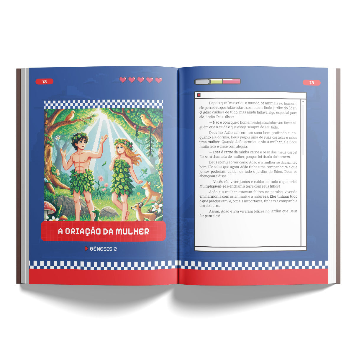 Kit 10 livros - A Bíblia Em Pixel Art | A Bíblia Para Crianças Jovens Gamers